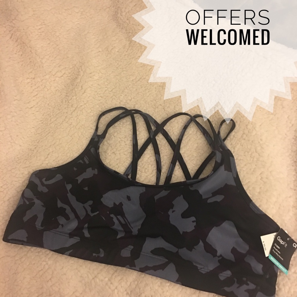 NWT GapBody XL Medium impact Sports Bra